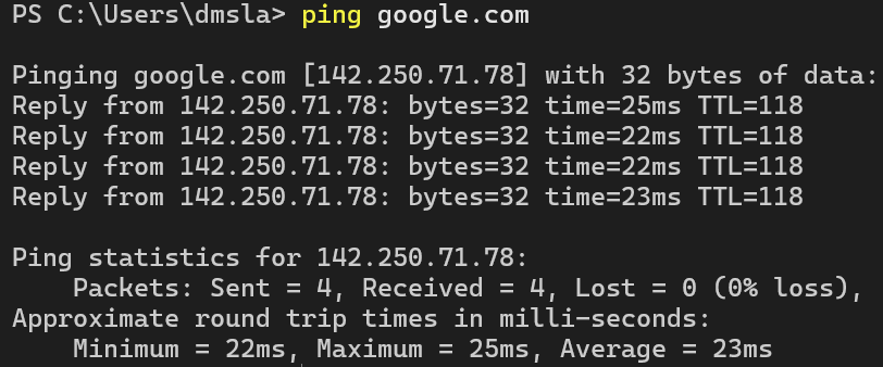 Googlge Ping
